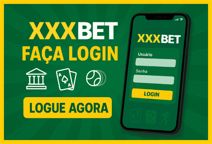 Imagem destacando login seguro na Xxxbet para novos usuários